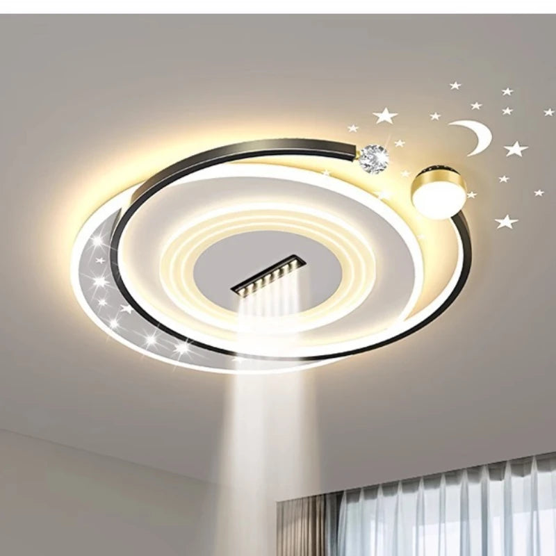 Ventilatore da soffitto senza pale con luce e motore DC – dettaglio 5