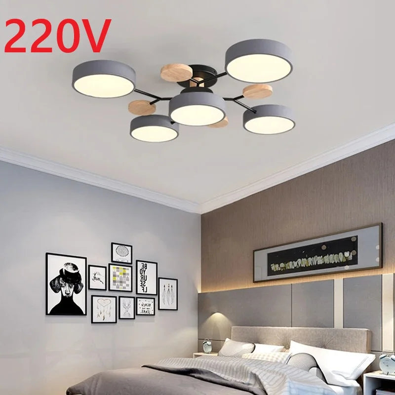 Lampadario LED a 5 o 6 luci con tre temperature di colore – dettaglio 2