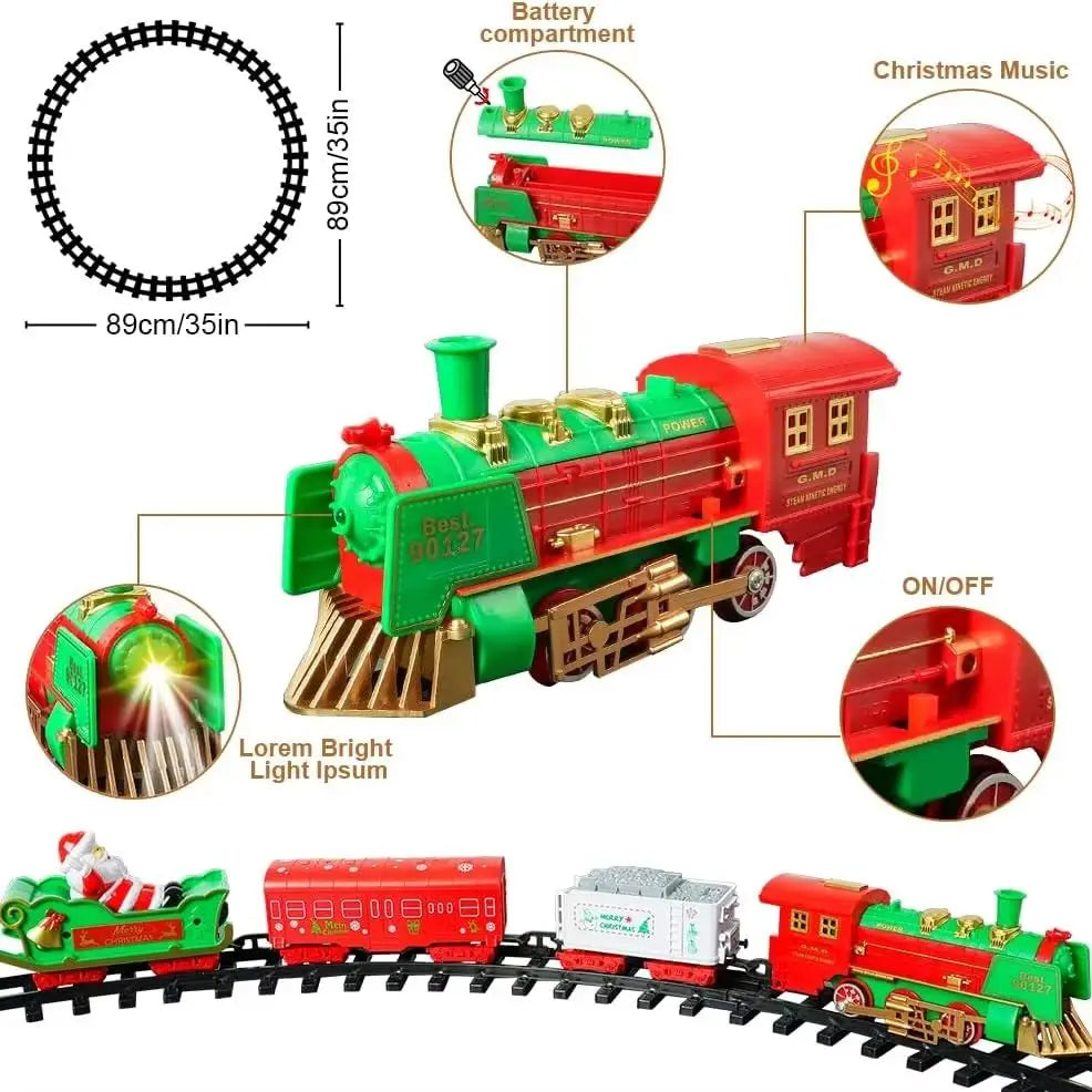 Trenino di Natale luminoso con suoni per l'albero – dettaglio 4
