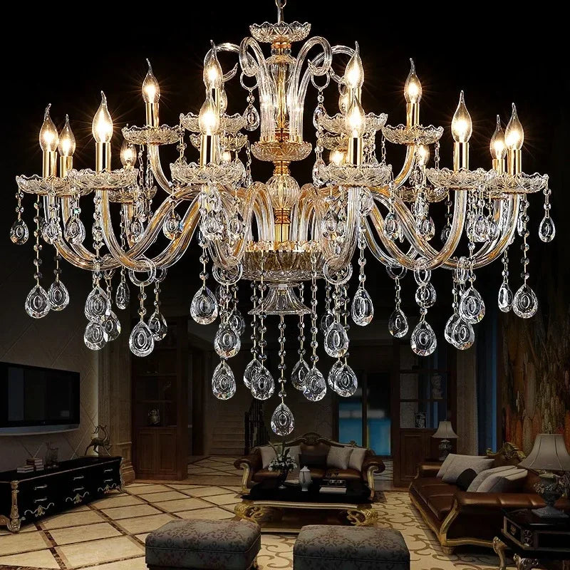 Lampadario di cristallo a LED, da 6 a 18 bracci – dettaglio 3