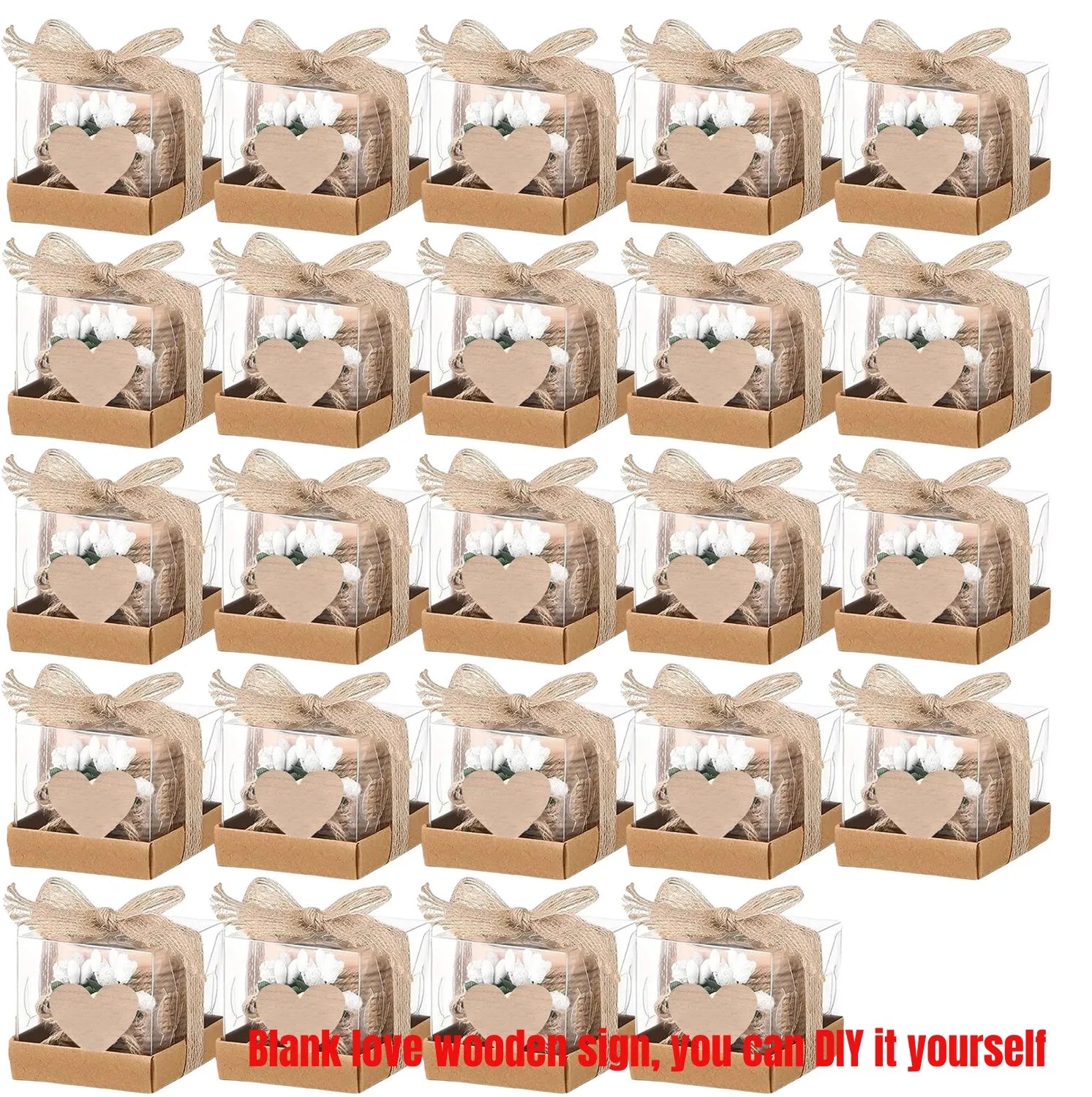 Portacandele tealight in legno, set da 6, 12 o 24 pezzi – dettaglio 9