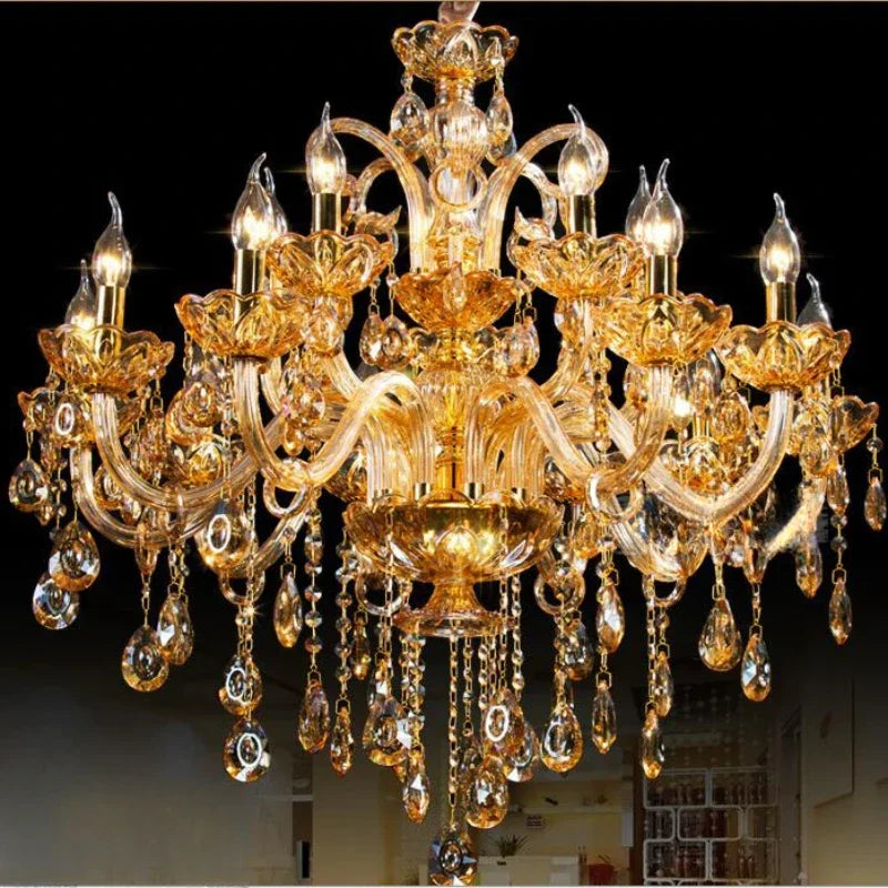 Lampadario di cristallo a LED, da 6 a 18 bracci – dettaglio 1