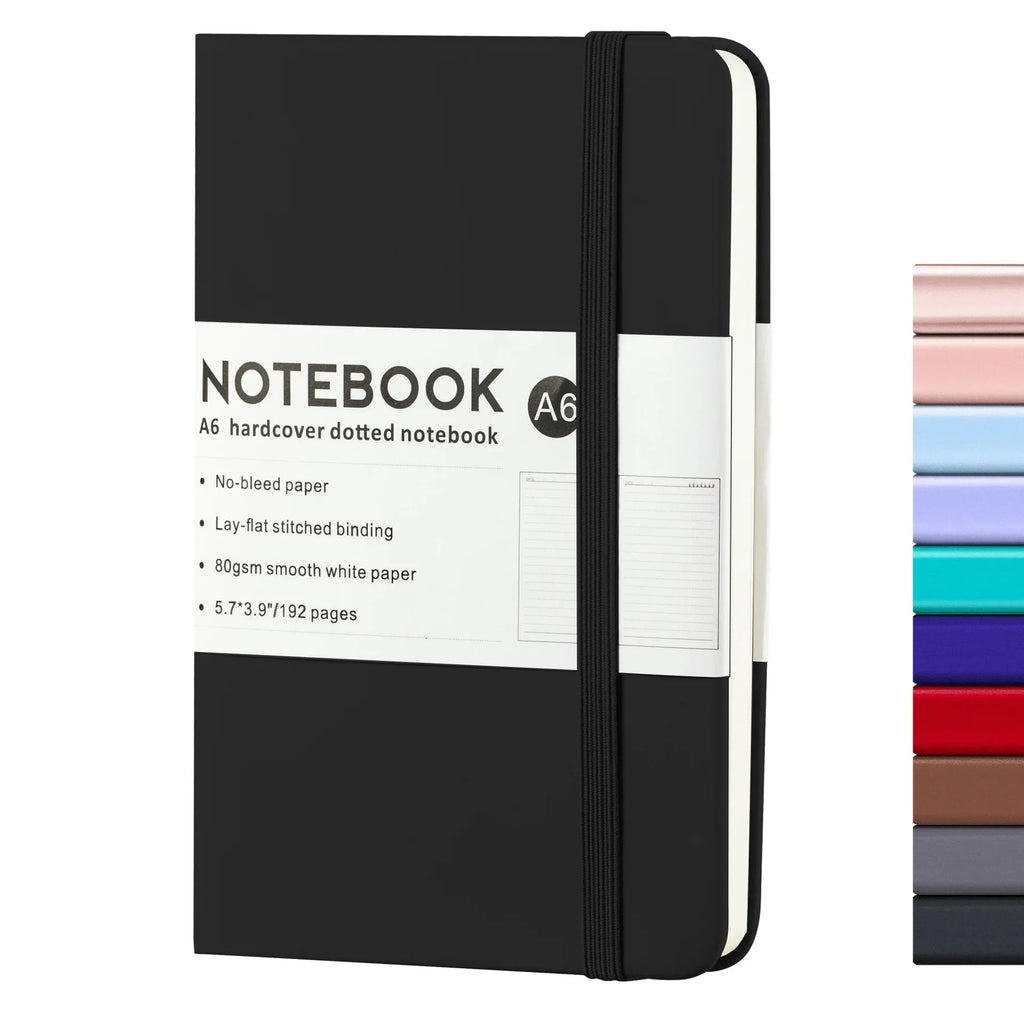 Quaderno A6 tascabile per appunti e schizzi, 10 colori