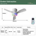 Ventilatore da soffitto smart a 3 pale con luce RGB – dettaglio 6