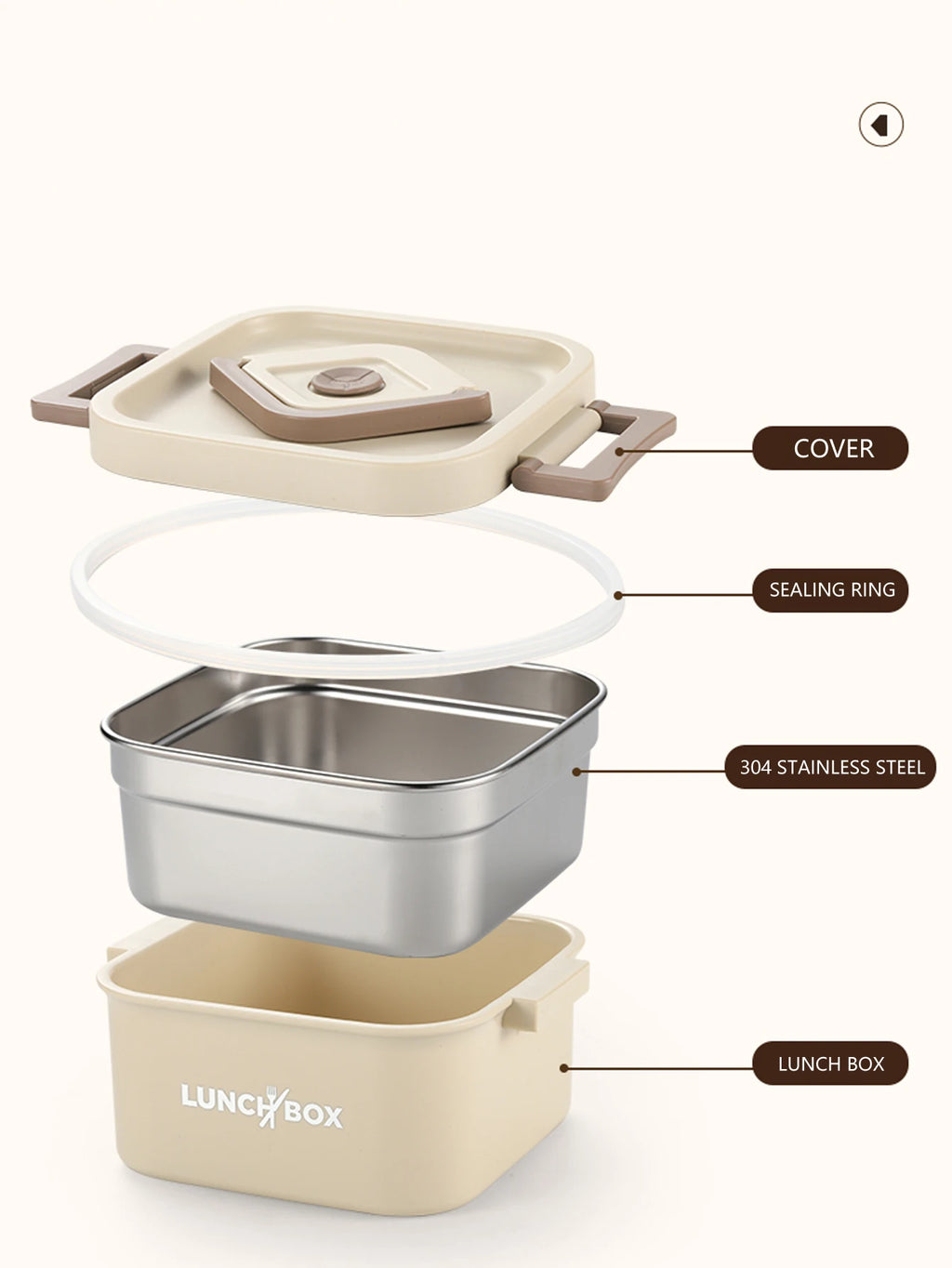Set di Contenitori Bento Termici in Acciaio Inox