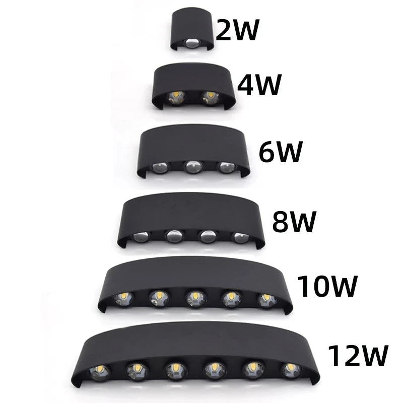 Applique LED da parete IP65 per interni ed esterni, 4-12W – dettaglio 1