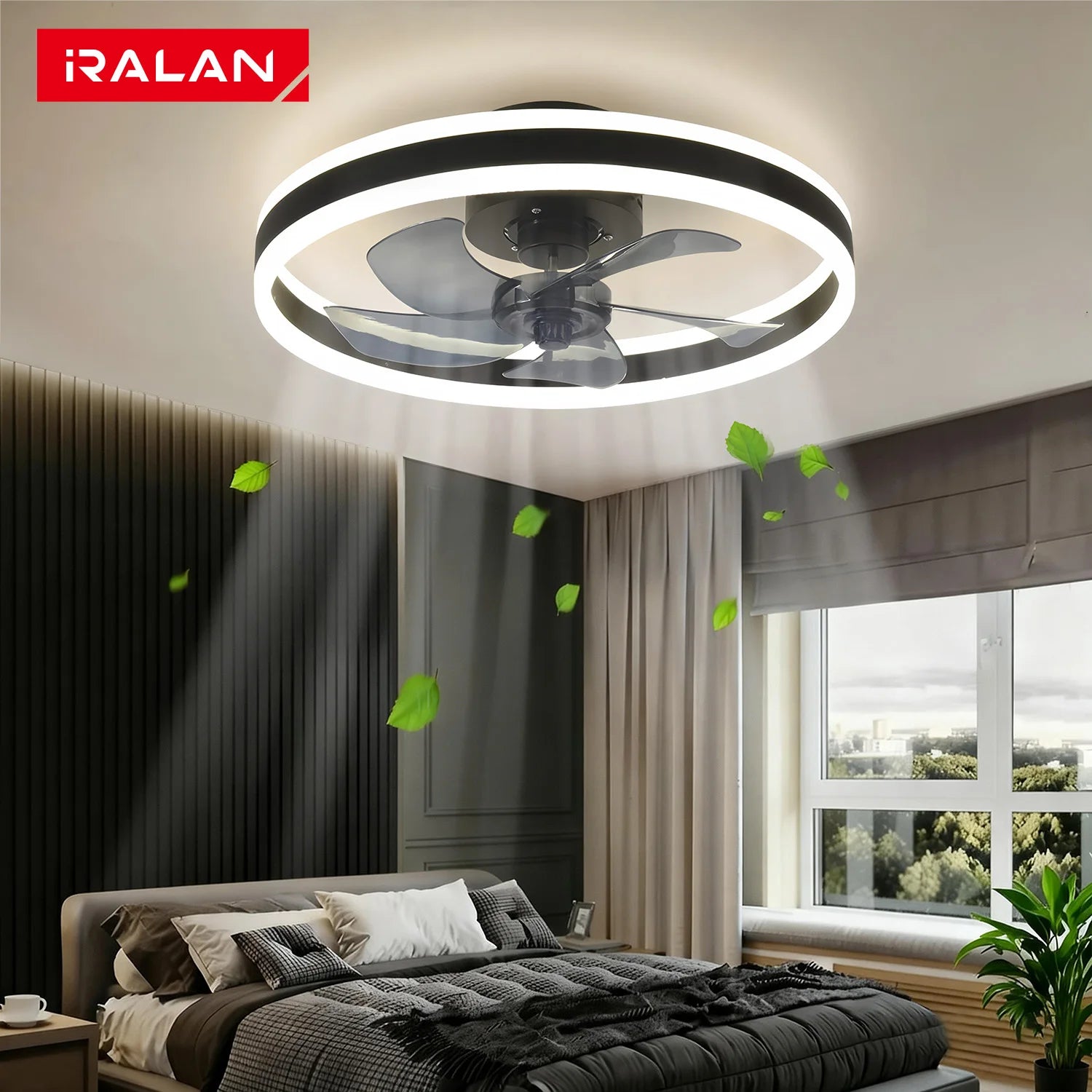 Ventilatore da Soffitto con Luce LED e Telecomando