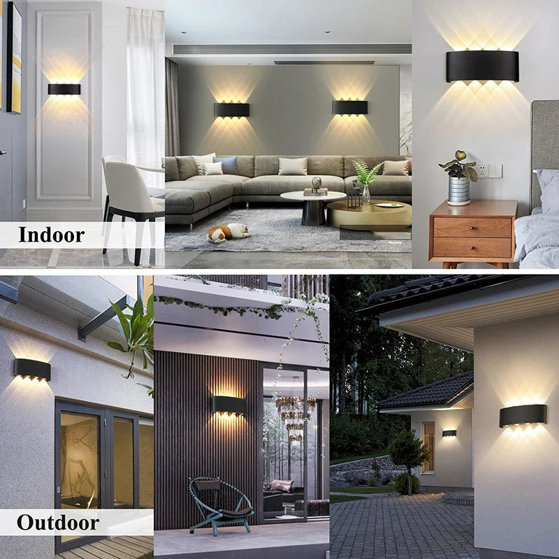 Applique LED da parete IP65 per interni ed esterni, 4-12W – dettaglio 4