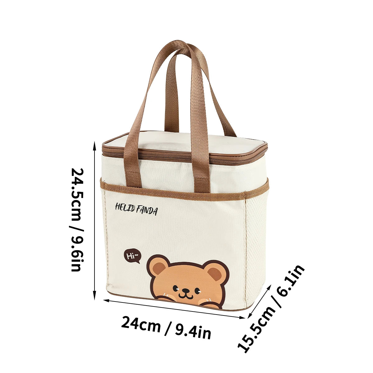 Borsa Termica per il Pranzo Capybara Impermeabile – foto 11