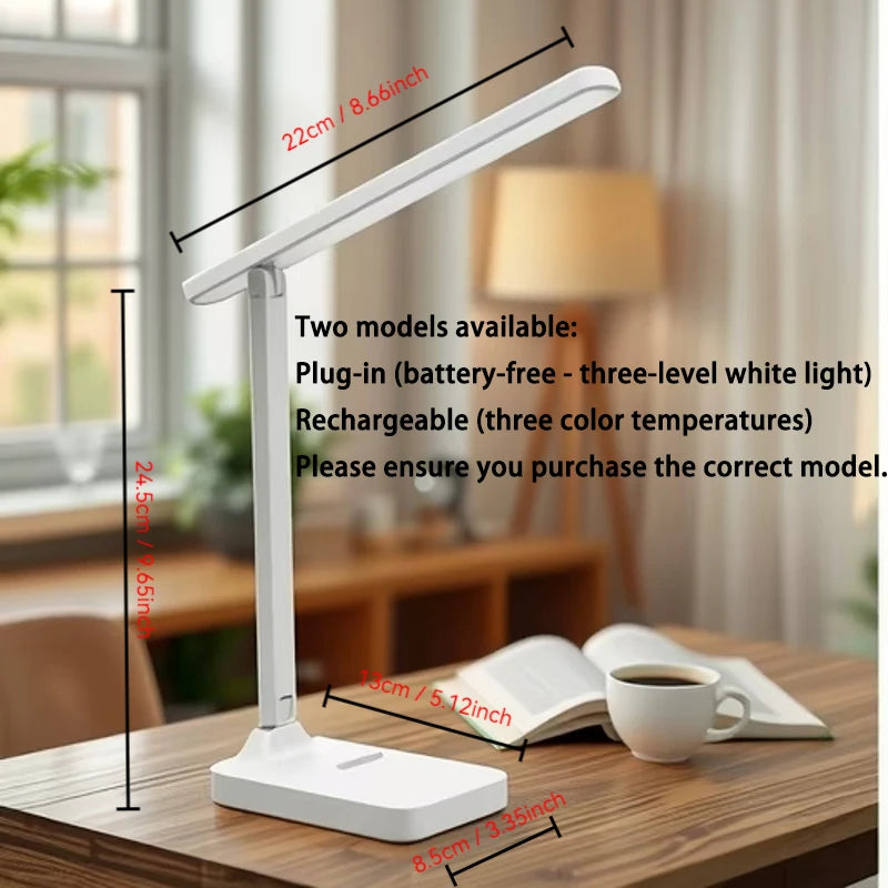 Lampada da Scrivania Pieghevole con Ricarica USB