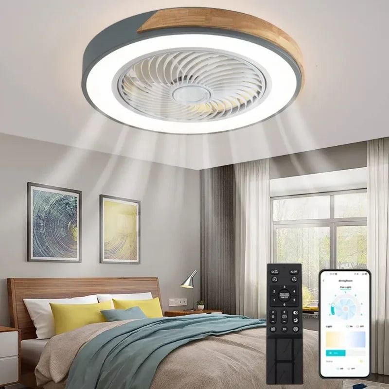 Ventilatore da soffitto invisibile con luce LED, 10 finiture – dettaglio 2