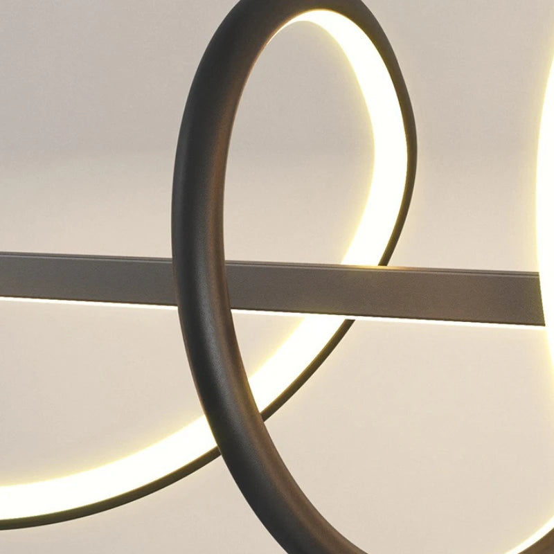 Lampada a sospensione lineare 100 o 120 cm per tavolo da pranzo – dettaglio 4