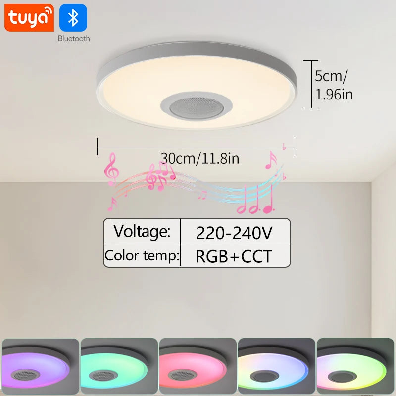 Plafoniera Moderna a LED RGB con Telecomando e APP