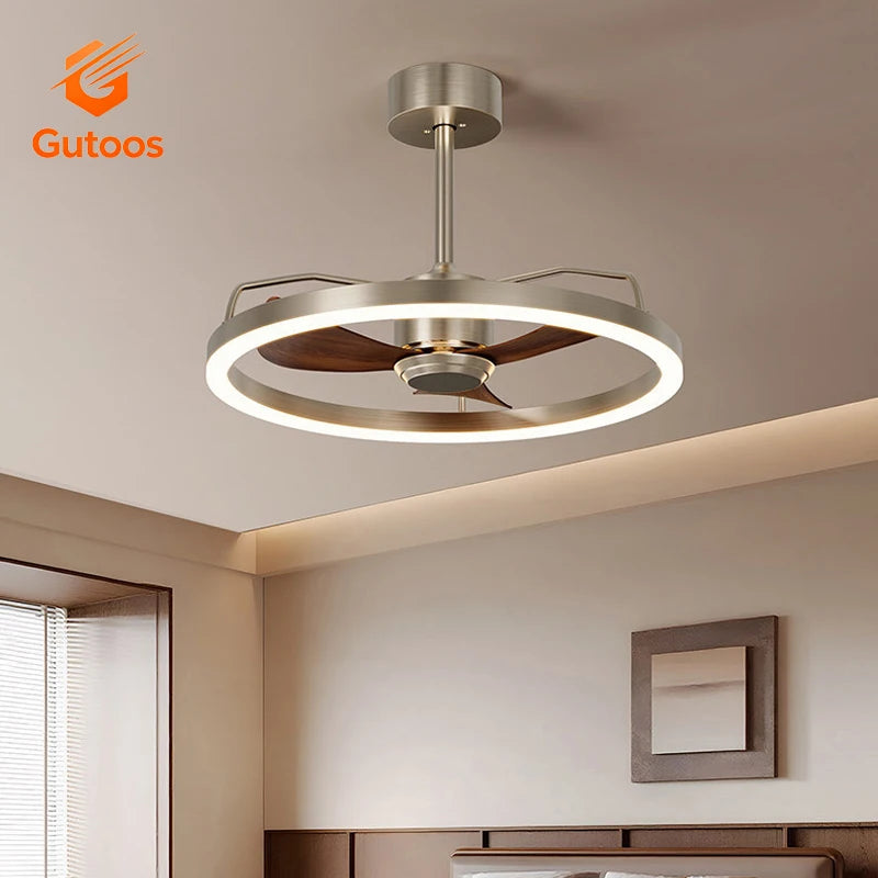 Ventilatore da soffitto da 20 pollici con luce LED, montaggio a incasso, motore DC, 6 velocità, telecomando – foto 6