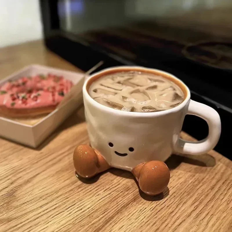 Set di Tazze in Ceramica per Colazione Fantasia Cartoon