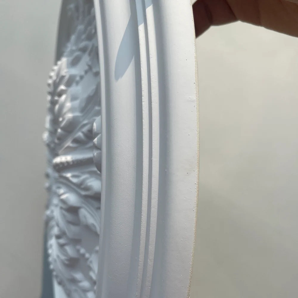 Rosone da soffitto in PU effetto gesso, rotondo – dettaglio 3