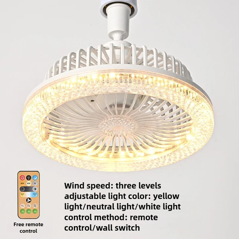 Ventilatore da soffitto LED con attacco E27 e telecomando – dettaglio 4