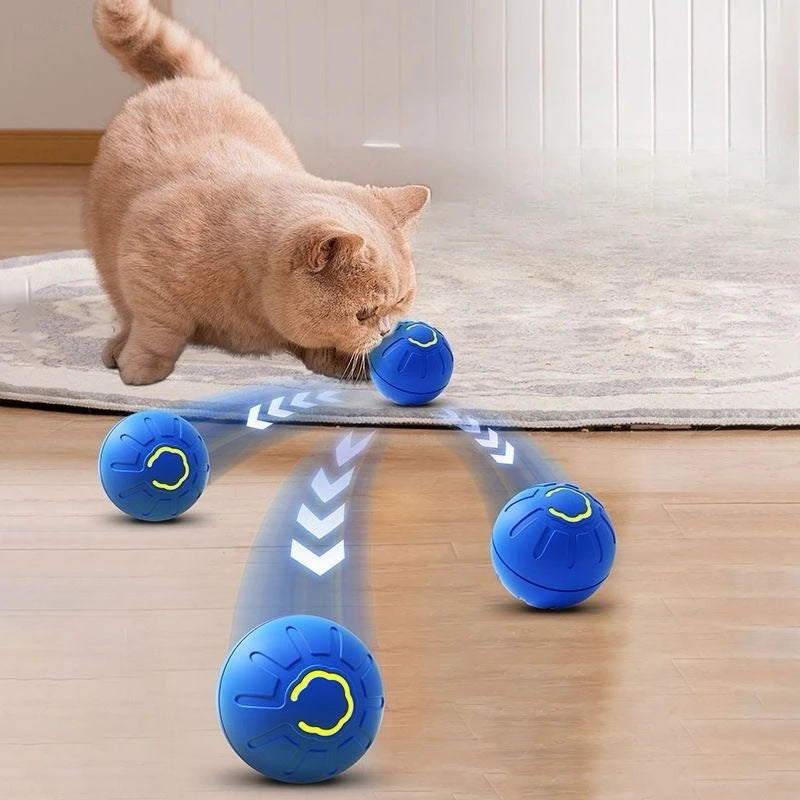 Palla interattiva per cani con luci RGB e rimbalzo automatico