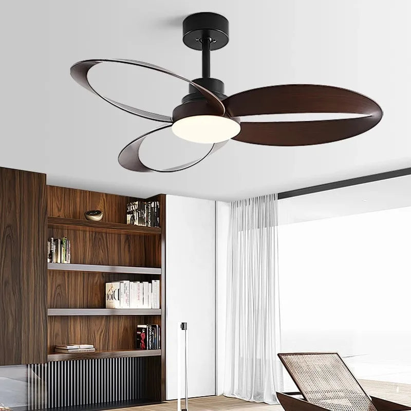 Ventilatore da soffitto 2026 da 42/52 pollici con lampada, stile industriale vintage in legno, per – foto 2