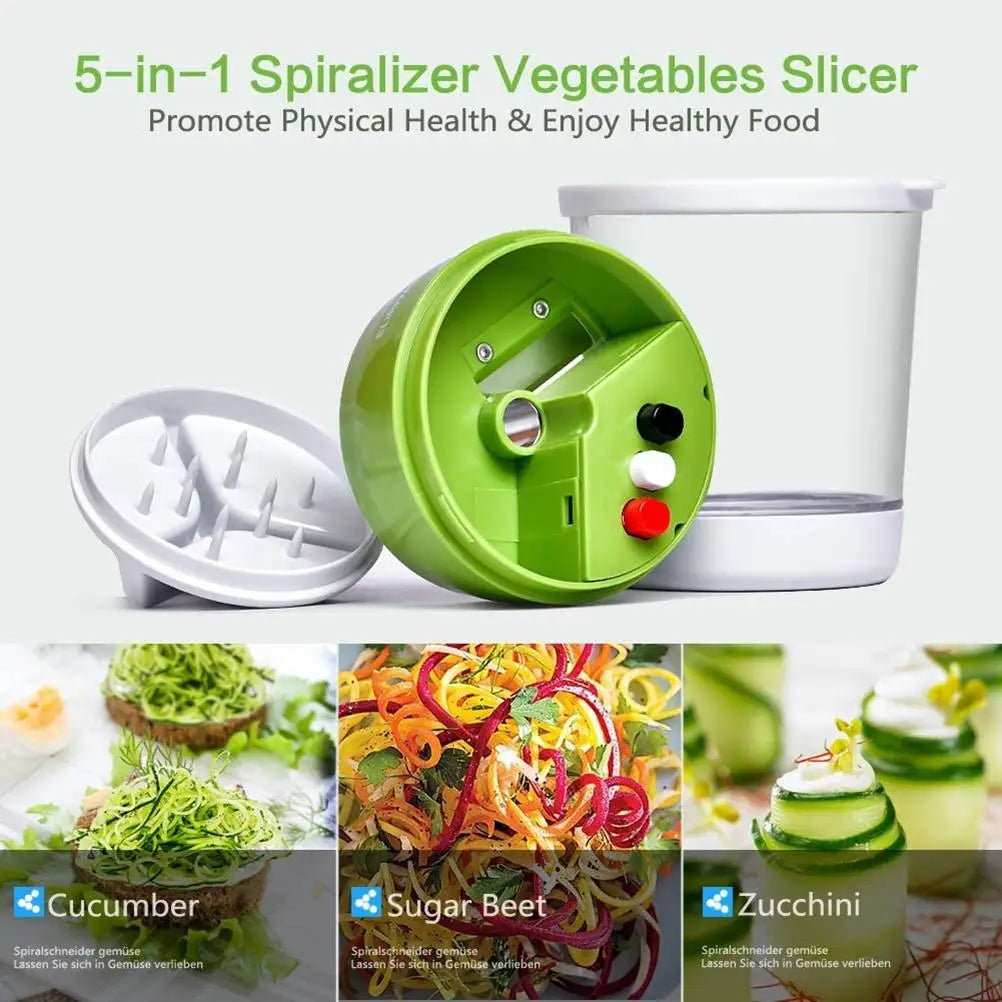 Tagliaverdure manuale a spirale per carote e zucchine – dettaglio 5