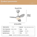 Ventilatore da soffitto con luce, ventilatore da soffitto a basso profilo da 25 pollici/42 pollici/52 pollici – foto 11