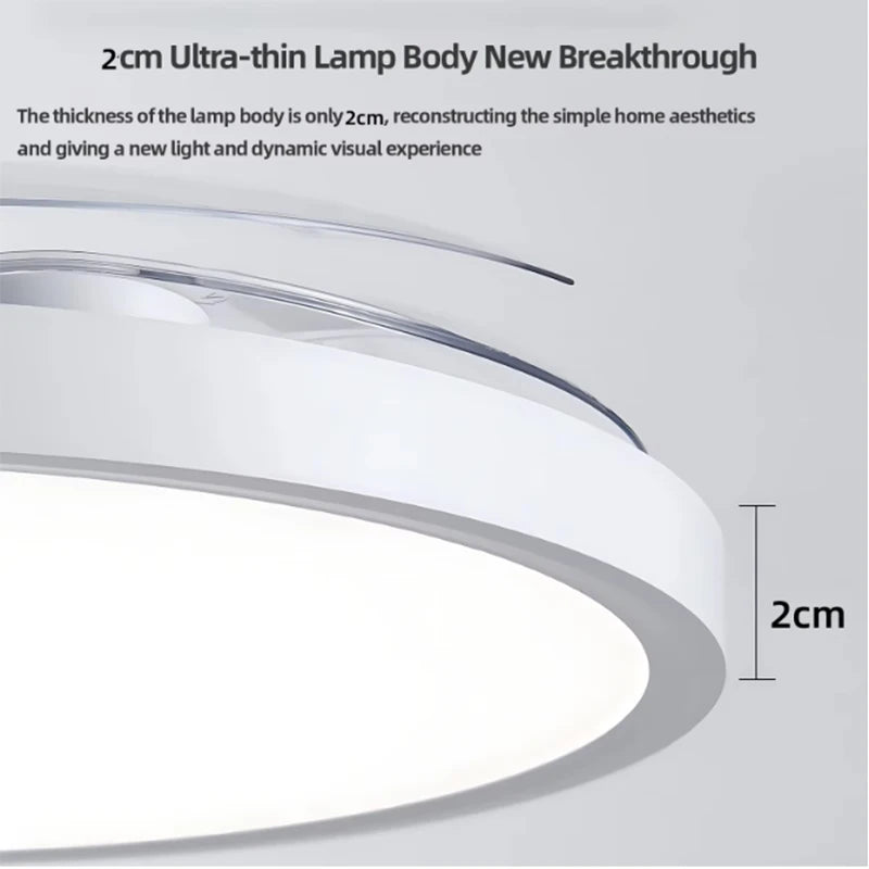 Ventilatore da soffitto slim con pale pieghevoli e luce LED – dettaglio 4
