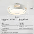 Ventilatore da soffitto a pale invisibili con luce e telecomando – dettaglio 6