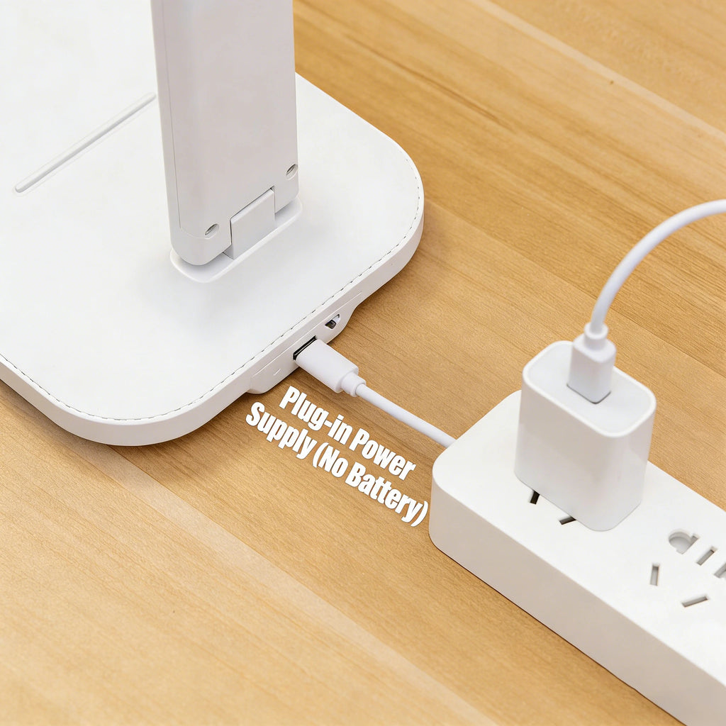 Lampada da scrivania a LED pieghevole USB, 3 livelli – foto 5