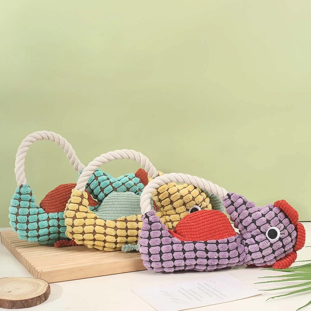 Gioco per Cani in Peluche a Forma di Cavalluccio Marino
