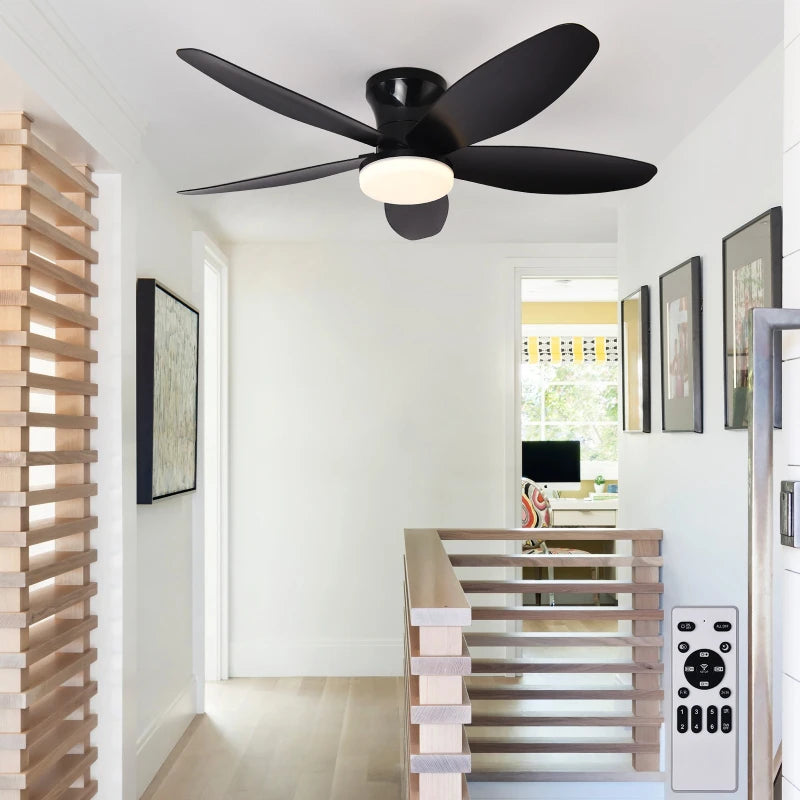 Ventilatore da soffitto 5 pale a incasso, stile mid-century – dettaglio 3