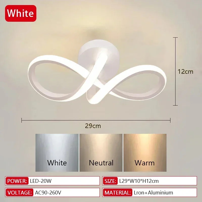 Lampade a LED da Soffitto per Corridoio, Lampadario Moderno a Tre Colori, Lampade Minimaliste per Camera da – foto 7