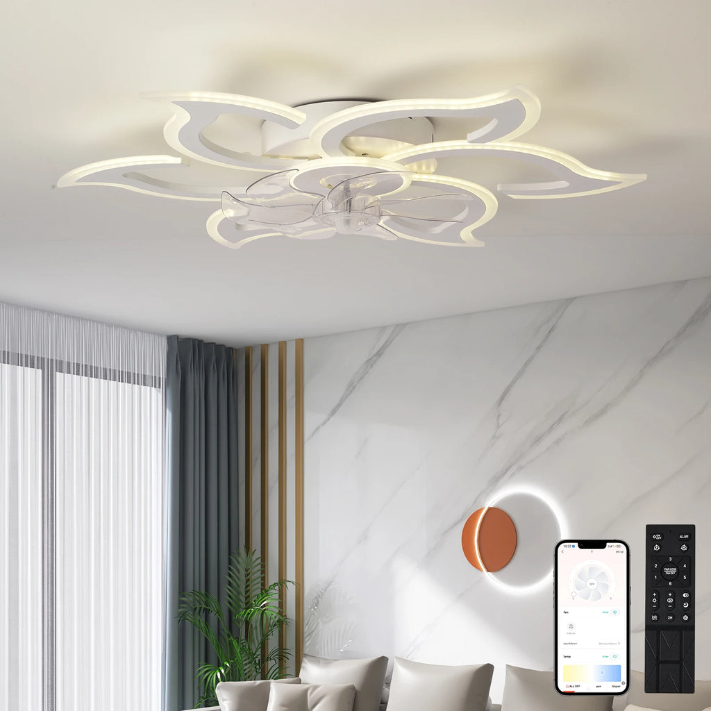 Ventilatore da soffitto a incasso con plafoniera e telecomando – dettaglio 2