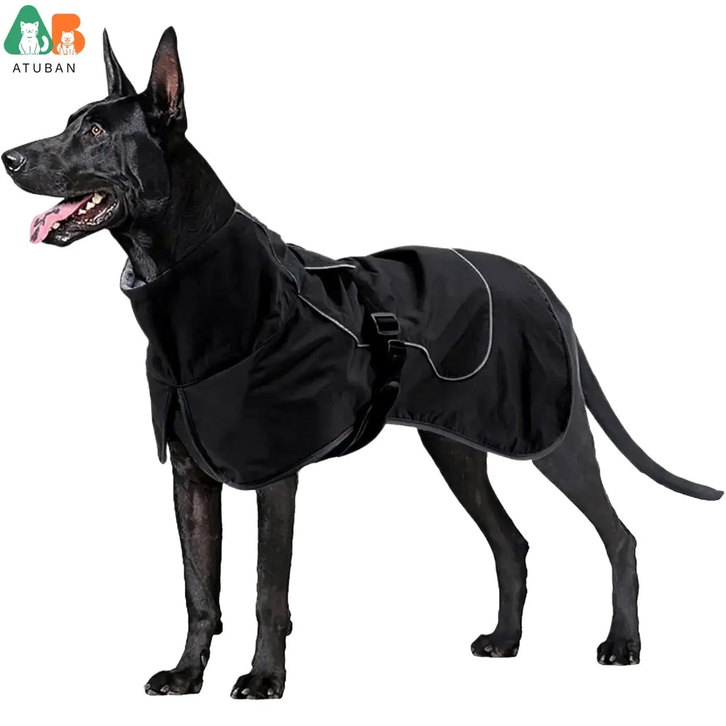 Giacca impermeabile per cani con fodera in pile, XS-XXL