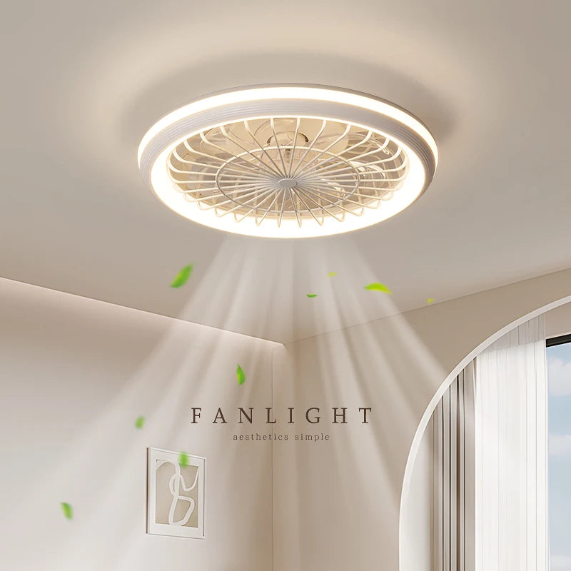 Nuovo ventilatore a soffitto luce soggiorno camera da letto moderna e semplice casa intelligente telecomando