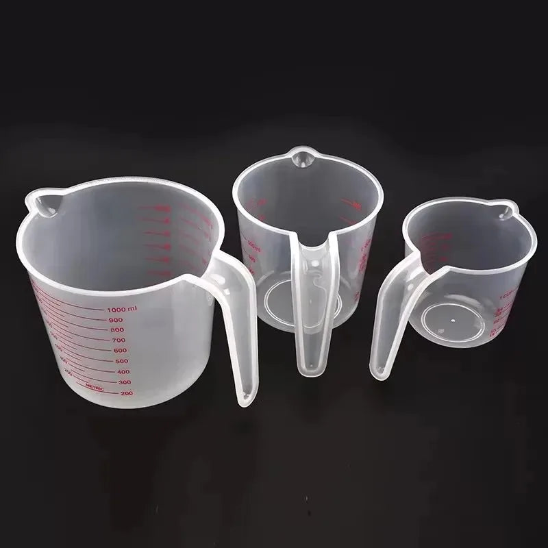 Set 3 caraffe graduate in PVC da 250, 500 e 1000 ml – dettaglio 1