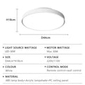Ventilatore da soffitto senza pale con luce LED regolabile – dettaglio 6