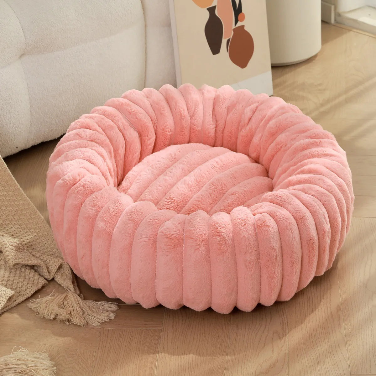 Letto rotondo lavabile per cani e gatti, da 40 a 90 cm – dettaglio 9