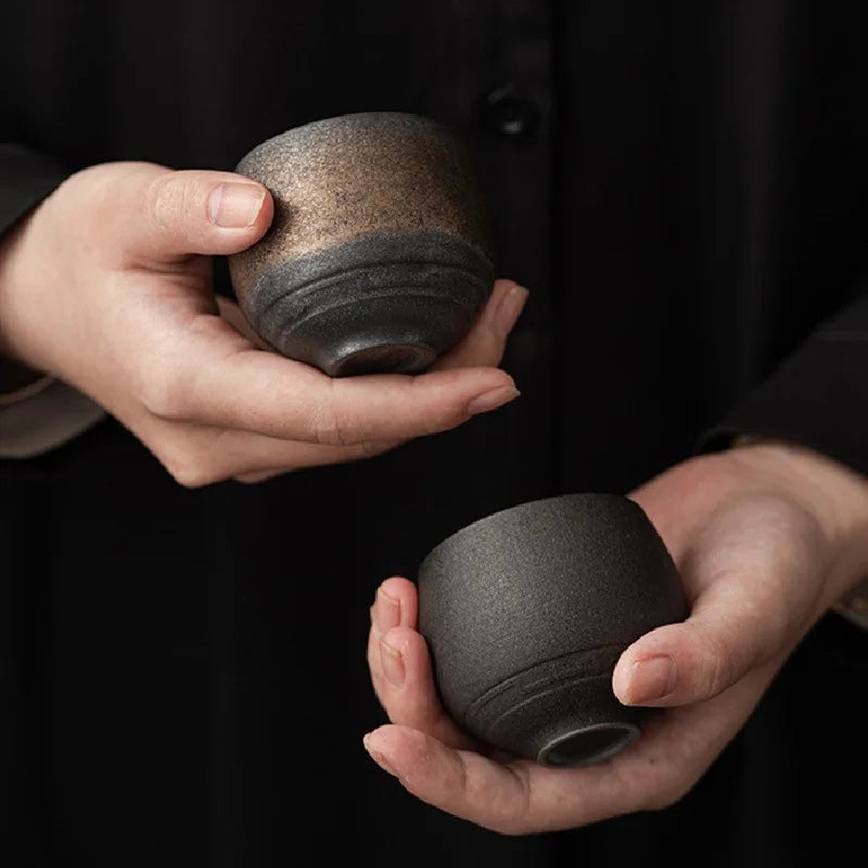 Tazzina da caffè in ceramica fatta a mano, 80 ml – dettaglio 1