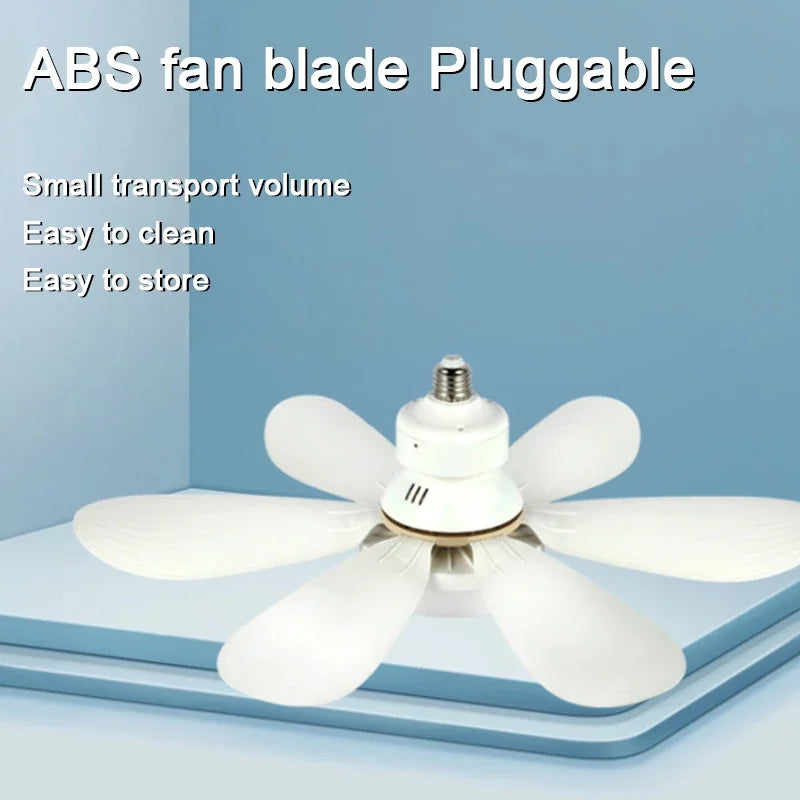 Ventilatore da soffitto con luce E27, bianco o multicolore – dettaglio 2