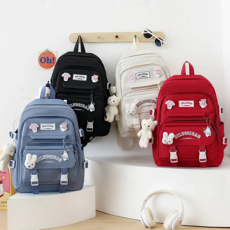 Zaino in nylon 41x31x13 cm con astuccio e borsa a tracolla – dettaglio 4