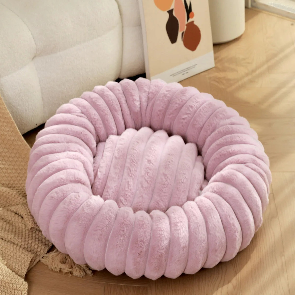 Letto rotondo lavabile per cani e gatti, da 40 a 90 cm – dettaglio 10