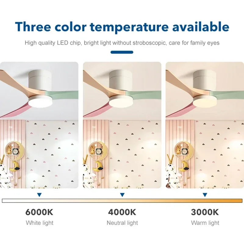 2025 46 pollici ventilatore da soffitto a pavimento basso luce moderna lama in ABS nero DC telecomando luci a – foto 4