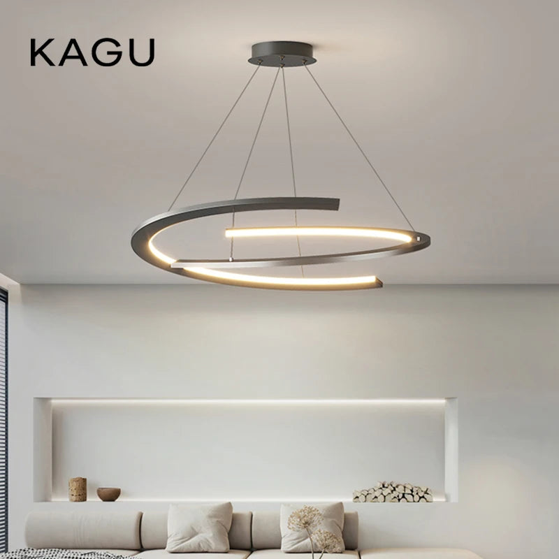 Lampada a sospensione dimmerabile 60 o 80 cm, nera o bianca