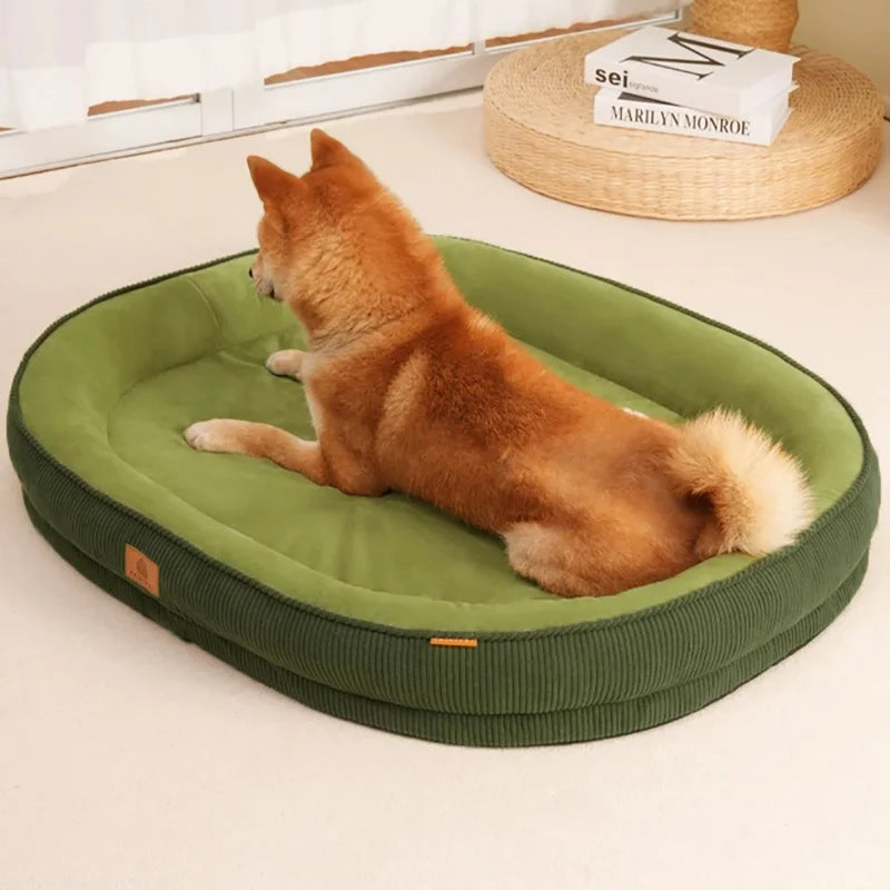Letto per cani in velluto a coste con cuscino sfoderabile – dettaglio 1