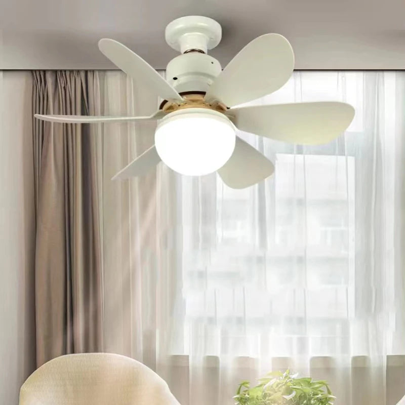 Ventilatore da soffitto con luce E27, bianco o multicolore – dettaglio 1