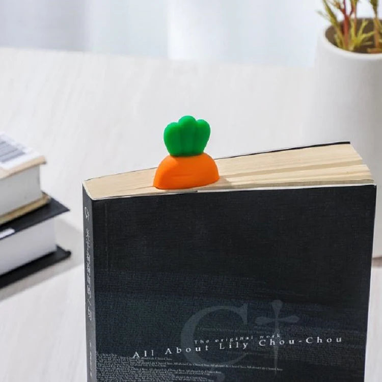 Segnalibro a forma di carota in plastica, set fino a 10 pezzi – foto 3