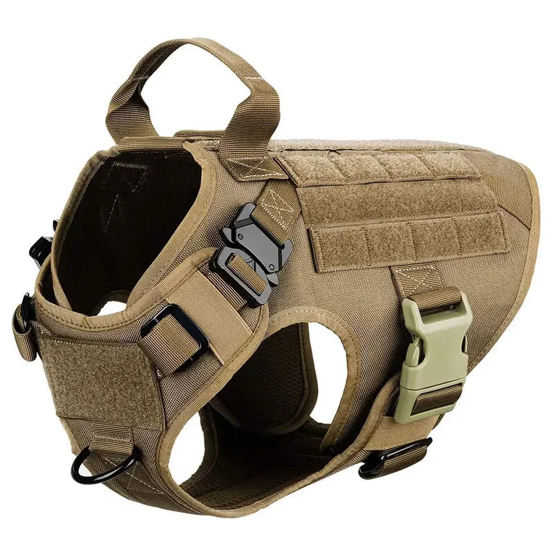 Set pettorina tattica e guinzaglio per cani, taglie S-XL – dettaglio 17