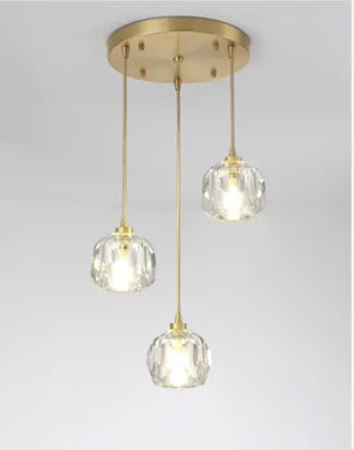 Lampadario di cristallo K9 Luci a LED Illuminazione per interni Decorazione della stanza Plafoniera per – foto 7