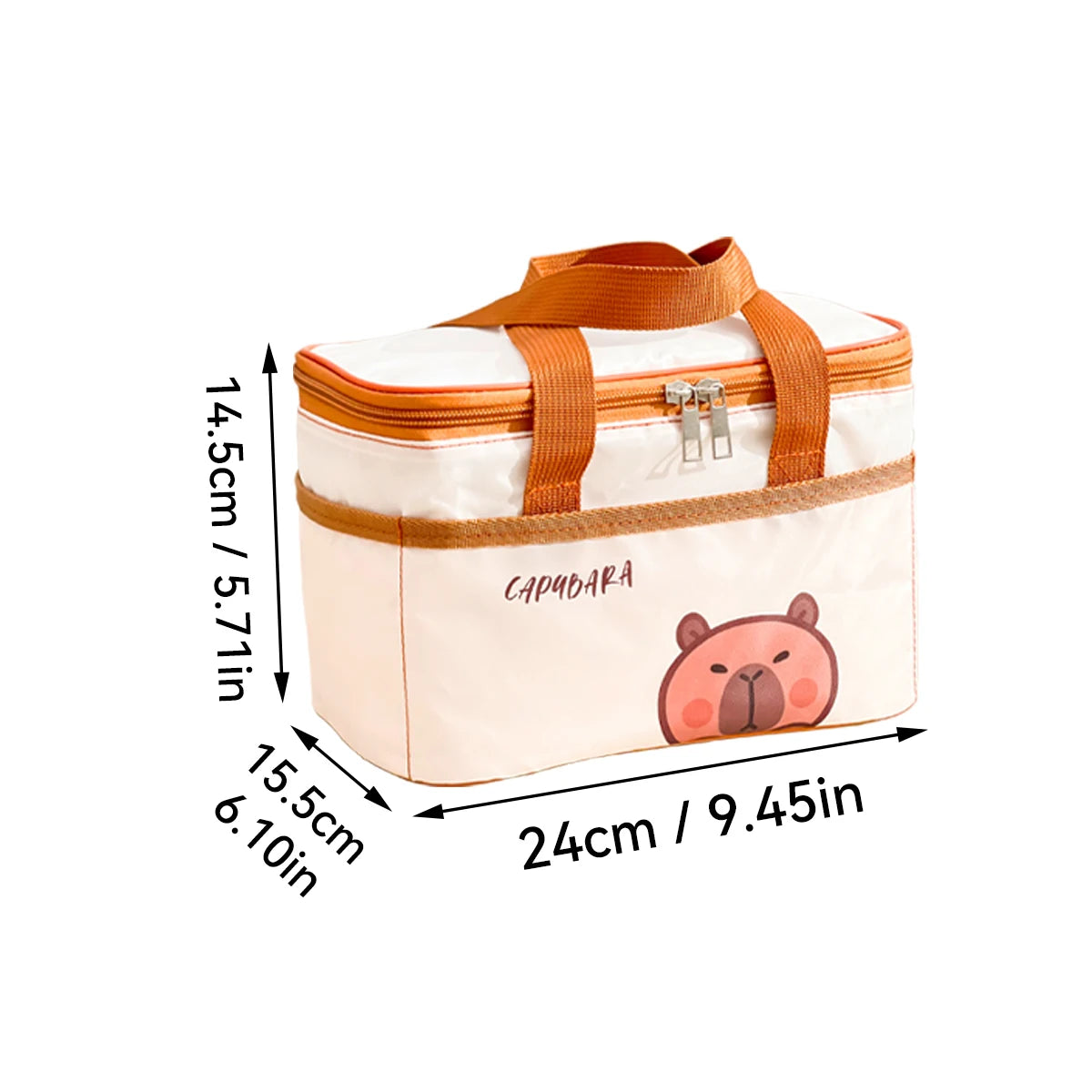 Borsa Termica per il Pranzo Capybara Impermeabile – foto 12