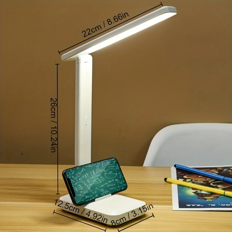 Lampada da scrivania a LED pieghevole USB, 3 livelli – foto 6